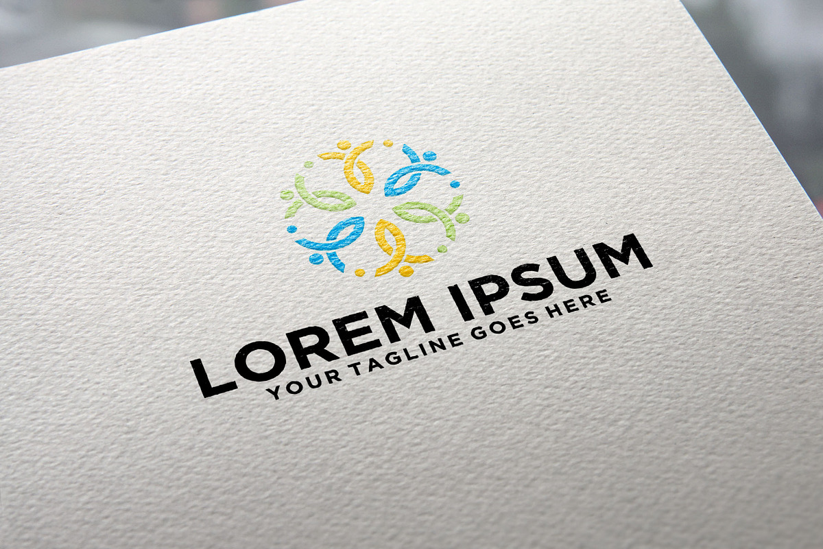Community People Circle logo idea, a Branding & Logo Template by REDVY CREATIVE