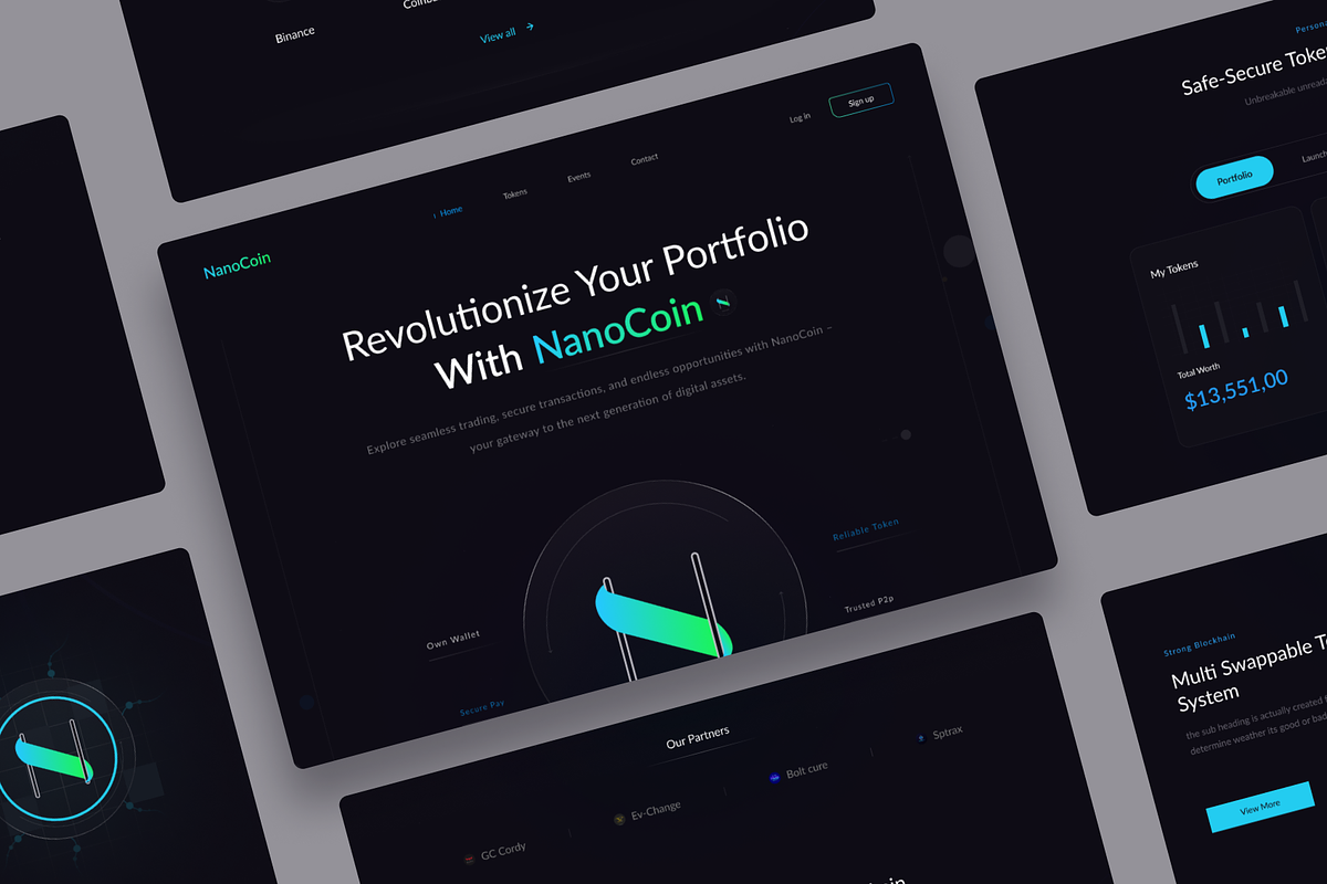 Crypto Design Page, a Landing Page Template by justmansoor (Photo 3 of 4)