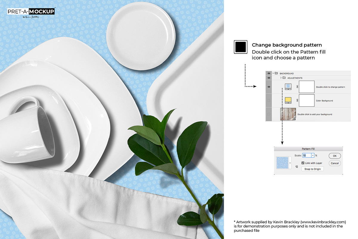 Ceramic Plates & Tray Mockup, a Household Mockup by Pret-a-Mockup (Photo 5 of 9)