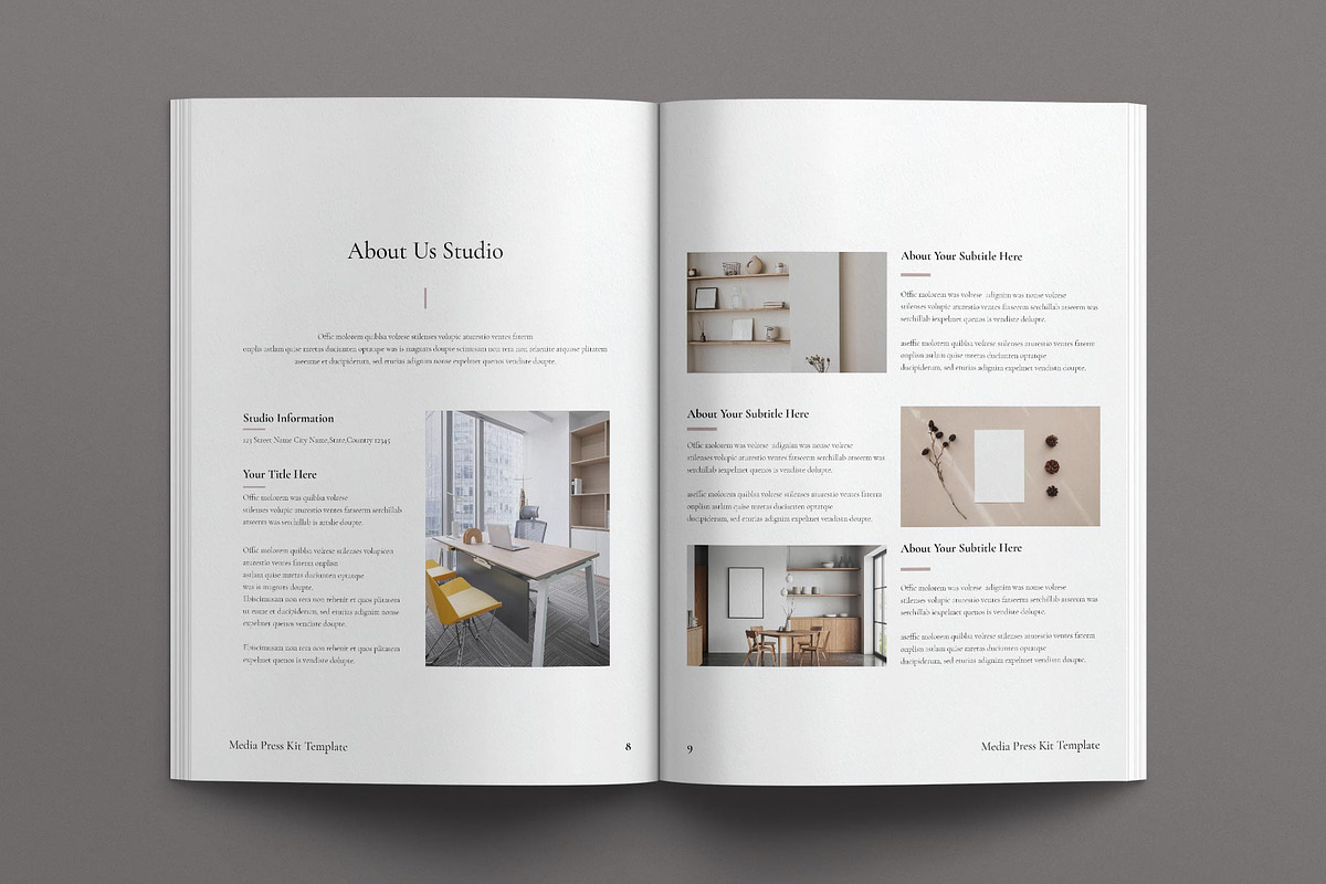 Media Press Kit Template, a Magazine Template by E-Type (Photo 4 of 8)