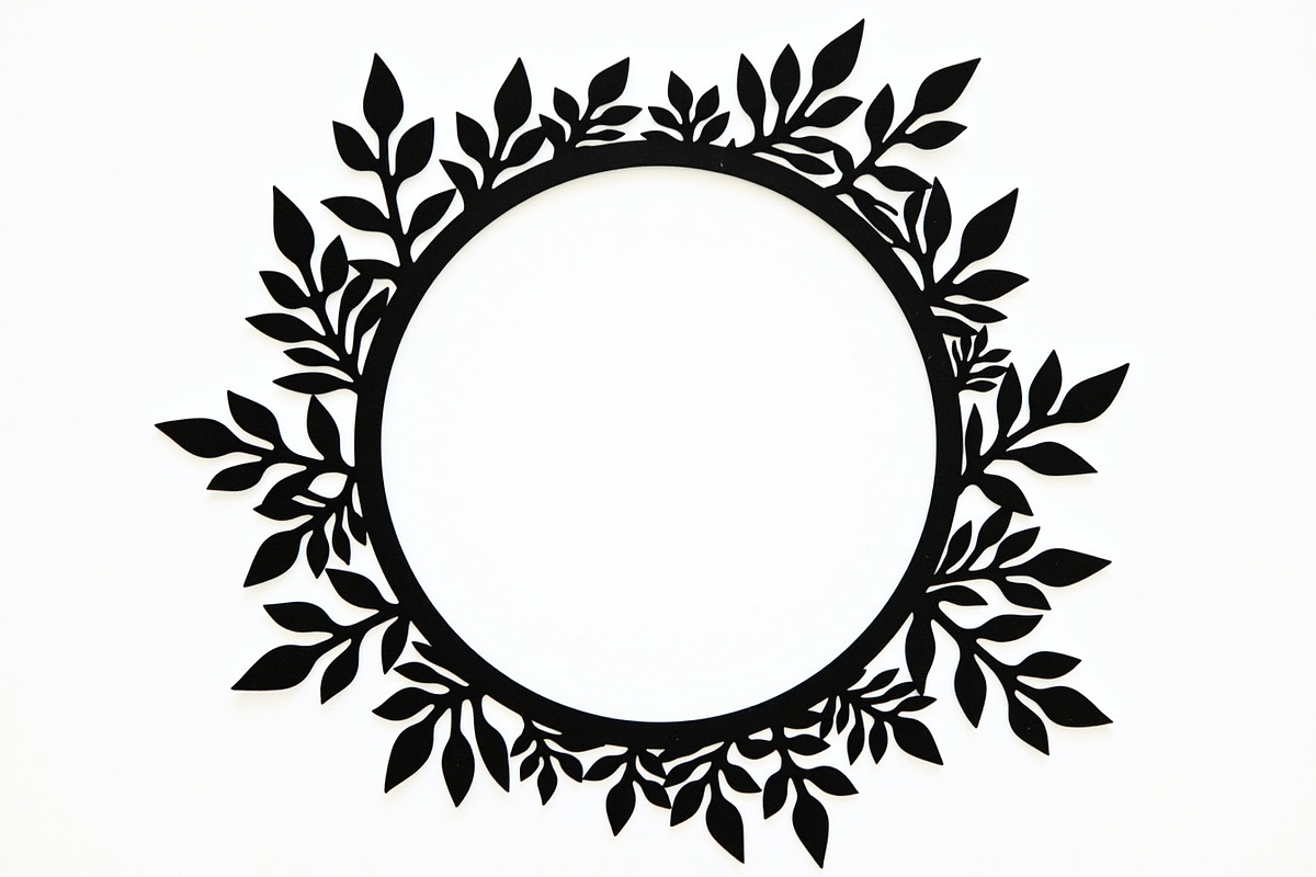 Decorative Circle Leaf Frame Set, an Illustration by BIPLOB EXPERT (Photo 3 of 9)