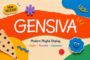 Gensiva - Playful Display Font