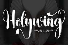 Holywing | Script Font