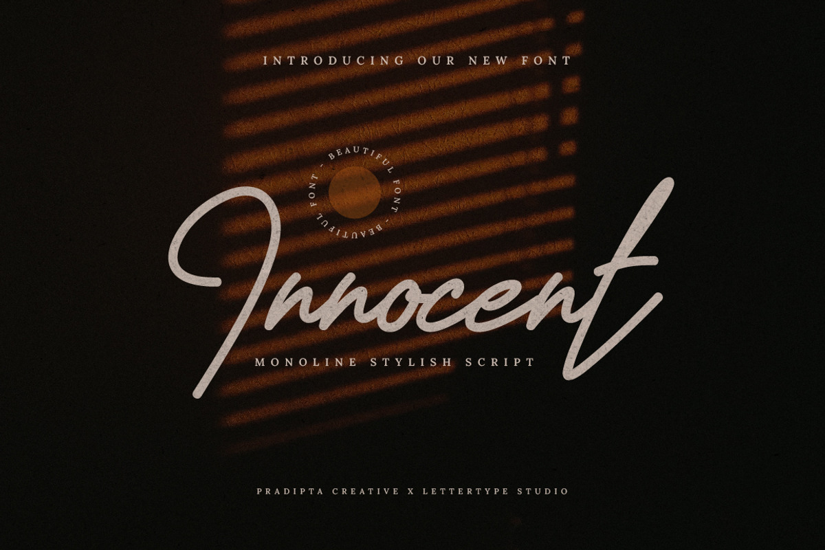 Innocent Script, a Script Font by Lettertype Studio (Photo 1 of 10)