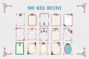 Merry christmas frame for kid design, a Decorative Illustration by Piixypeach (Thumbnail 4 of 9)