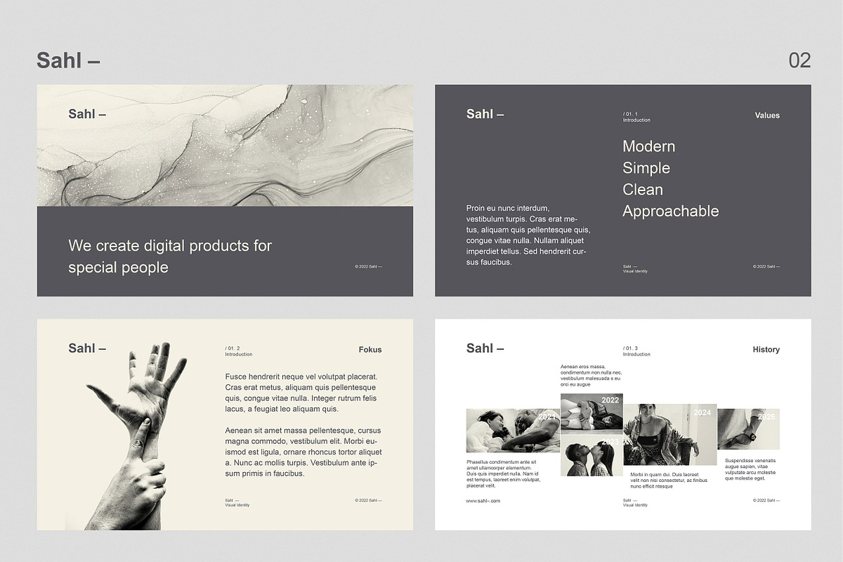 Sahl- Brand Identity Powerpoint, a Presentation Template by BOXKAYU (Photo 3 of 9)