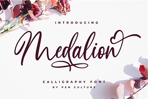 Medalion Calligraphy Font