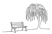 Spring landscape sketch, an Object Illustration by Sketching (Thumbnail 4 of 5)