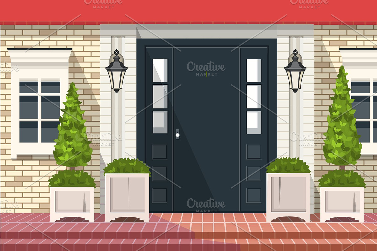 Front Entrance Doors, a Background Graphic by alena.sipilova