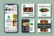 Modern Fresh Food Social Media Post, a Social Media Template by MightyDesign (Thumbnail 2 of 8)