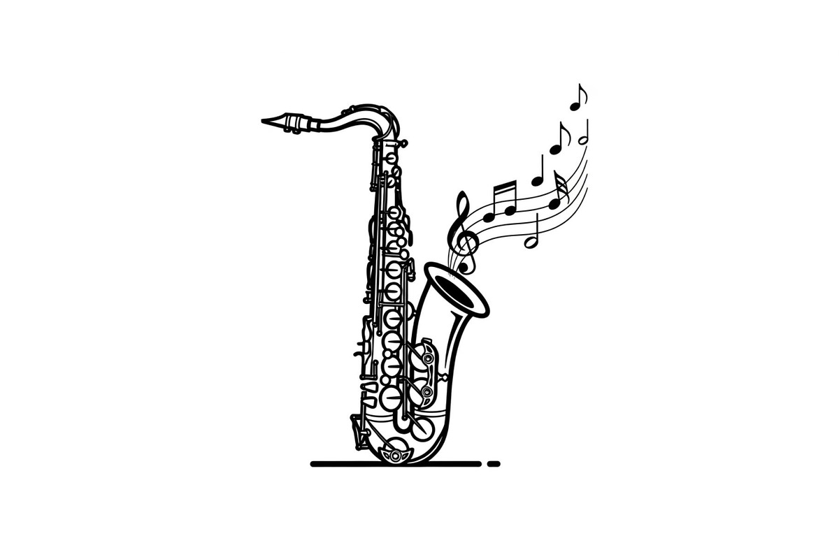 Saxophone Music Love Vector Bundle, an Illustration by Designs_River (Photo 25 of 51)