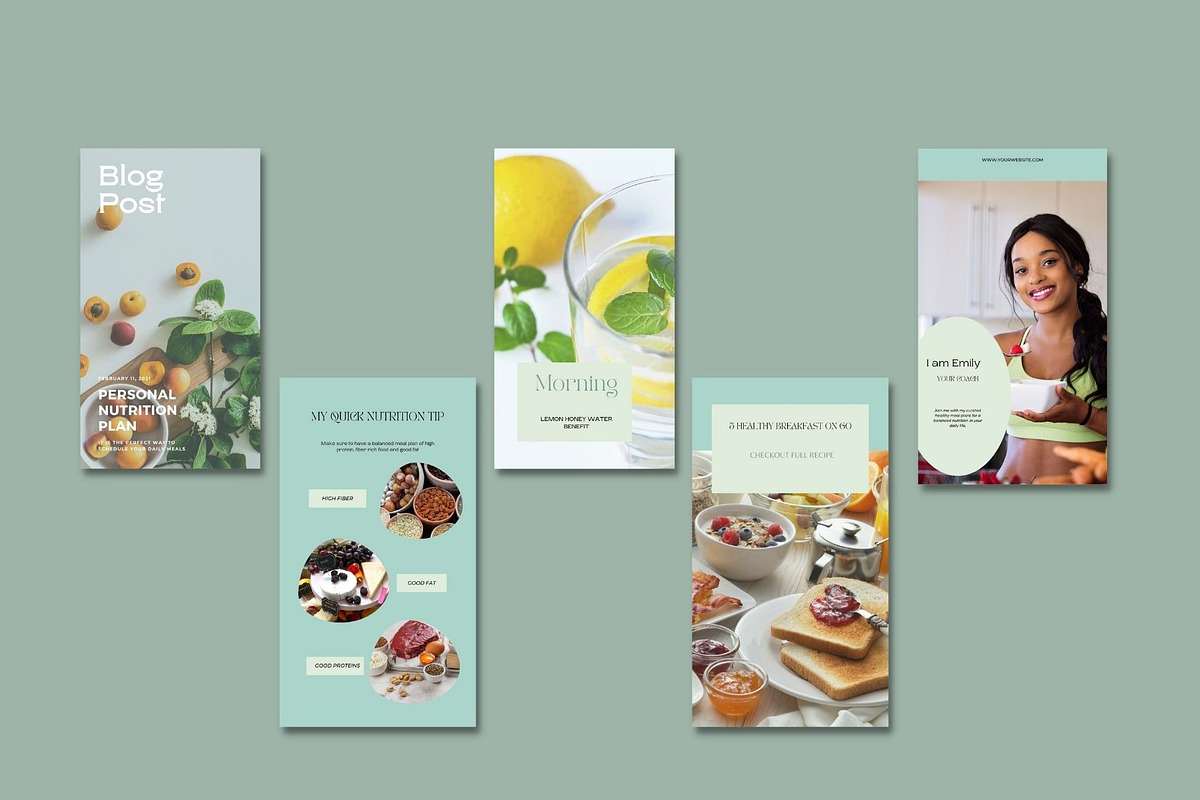 Nutrition Coach Social Media Kit, a Social Media Template by Deepa Template Studio (Photo 6 of 11)