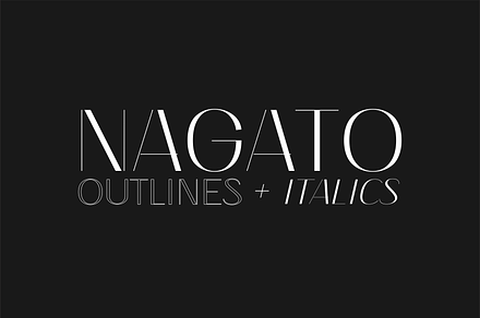 Nagato Display Font Family