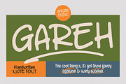 Gareh - Handwritten Marker Note Font, a Handwritten Font by Afkari Studio (Thumbnail 1 of 12)
