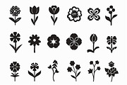 Abstract Floral Silhouette Bundle, an Illustration by Creativeshirt (Thumbnail 7 of 10)