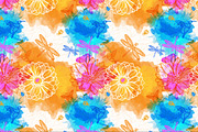 Seamless watercolor patterns, a Pattern Graphic by Vikpit (Thumbnail 5 of 7)