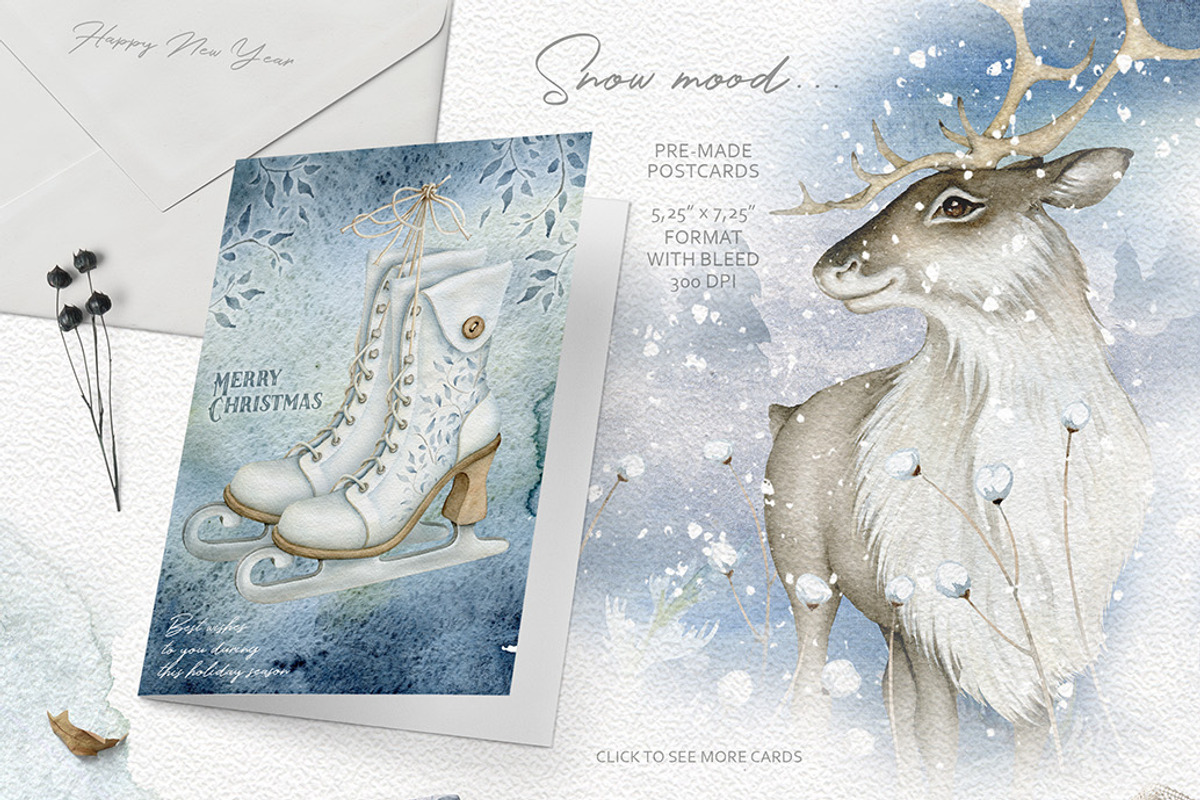 3 in 1 Christmas BUNDLE 50% OFF, a Decorative Illustration by Eva Katerina (Photo 5 of 45)