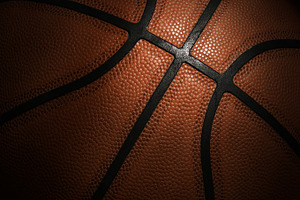 Basketball close-up