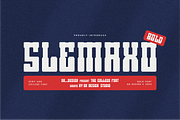 Slemaxo - Baseball & College Font, a Slab Serif Font by QR Design Studio (Thumbnail 1 of 7)