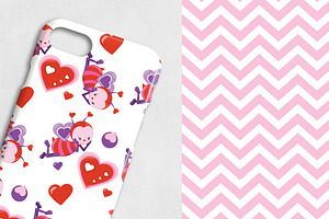 VALENTINE BEES Pattern Collection