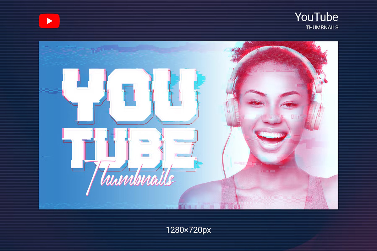 Glitch YouTube Thumbnails, a Social Media Template by Andrew Skoch Design (Photo 7 of 7)