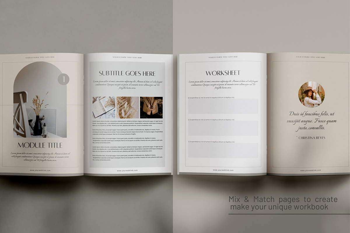 eCourse Workbook Creator CANVA, a Magazine Template by 3.14&Co (Photo 9 of 18)