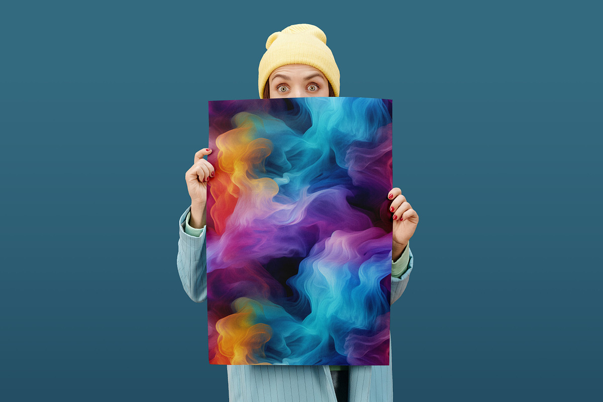 Smoke Effect Seamless Pattern, a Pattern Graphic by Forhadx5 (Photo 11 of 12)
