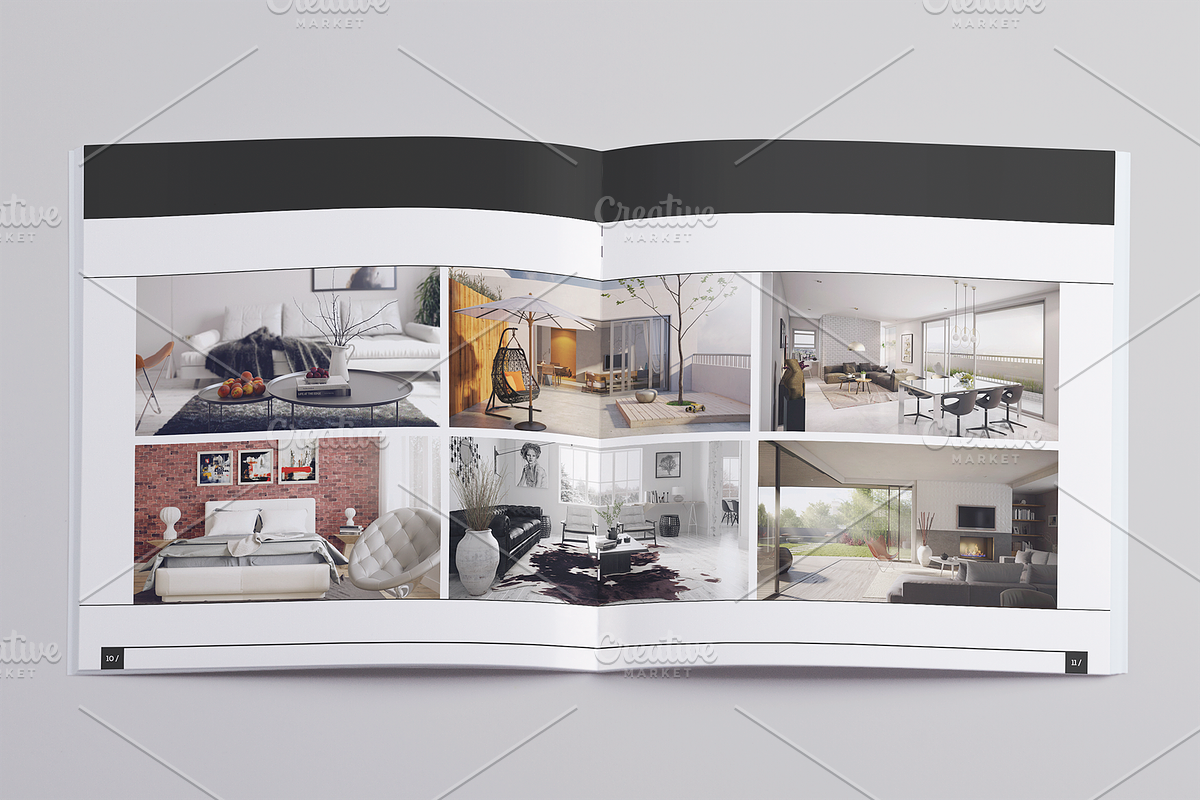 Minimal Interior Design Brochure, a Brochure Template by ShapShapy