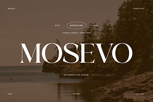 Mosevo Elegant Serif Font, a Serif Font by Perfectype