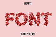 Hearts Font, a Font by Handmadefont (Thumbnail 1 of 9)