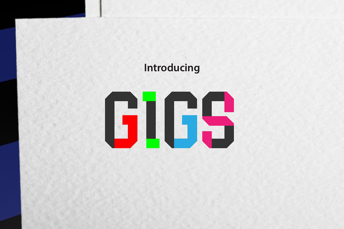 GIGS, a Slab Serif Font by da_only_aan (Photo 1 of 5)
