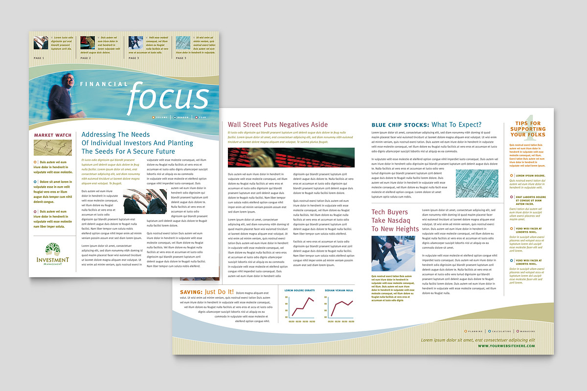 Financial Newsletter Template