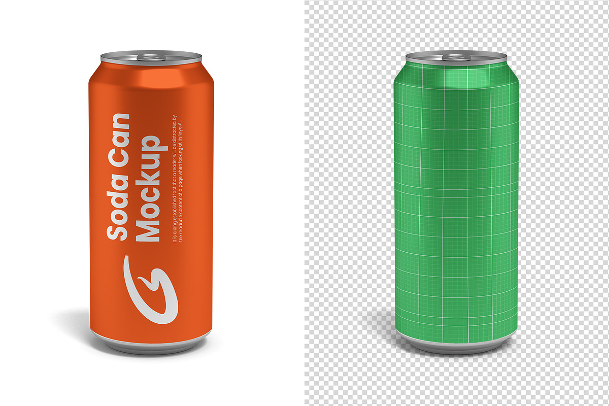 Soda Can Mockup, a Product Mockup by GraphicsPixel (Photo 2 of 3)