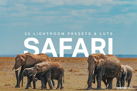 25 Safari Lightroom Presets LUTs, a Preset Add-On by SparkleStock