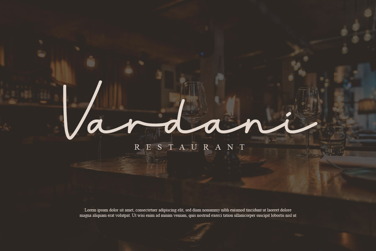 Sharine - Script Monoline Font, a Script Font by twinstd (Photo 6 of 7)