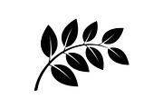Botanical Leaf Silhouette Bundle, an Illustration by yasushie (Thumbnail 5 of 51)