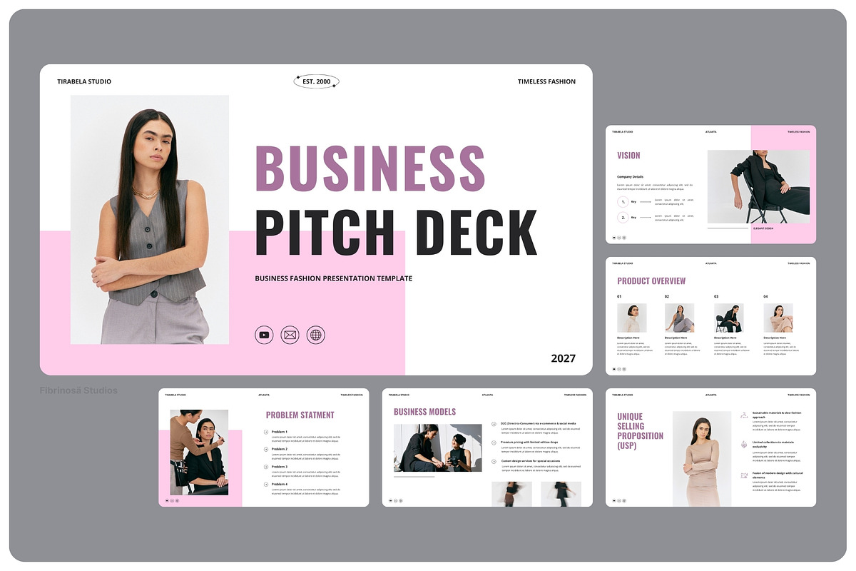 Tirabela Studio Business Pitch Deck, a Presentation Template by FIBRINOSÄ (Photo 1 of 2)