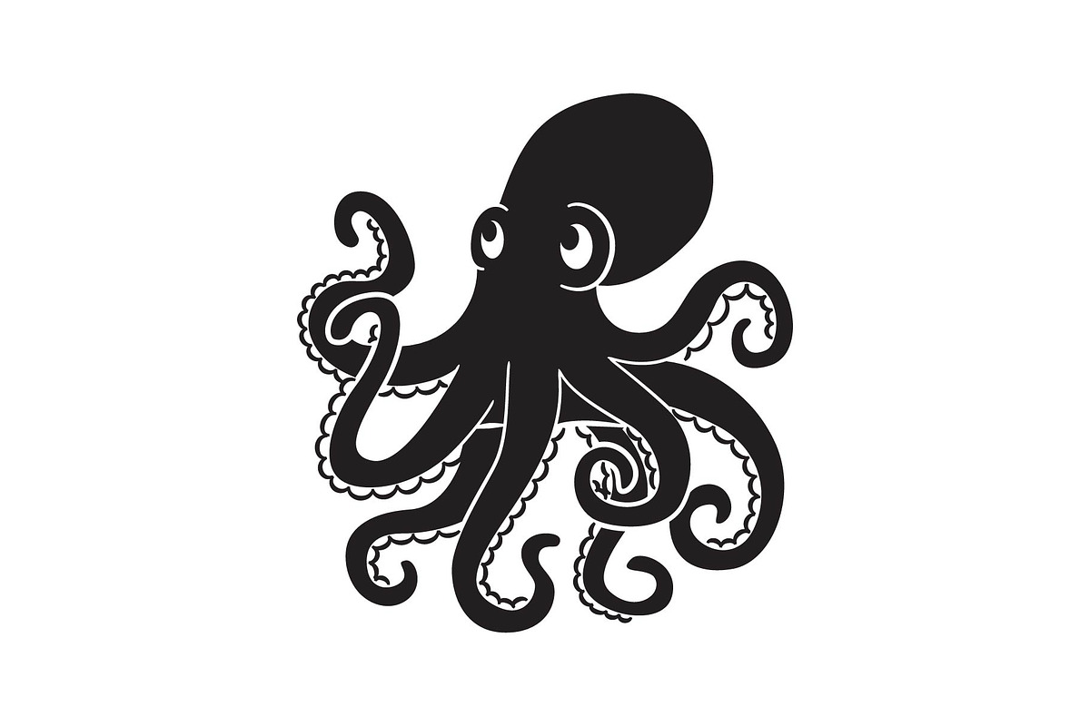 Simple Octopus SVG, an Object Graphic by PinkHouseCollection (Photo 2 of 3)