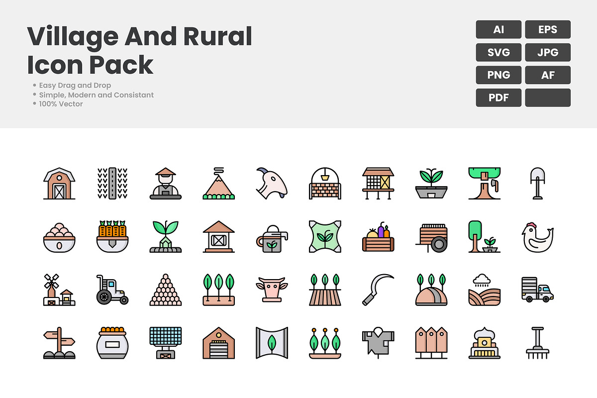 Village & Rural Icons Pack, a Duotone Icon by erifqizeicon (Photo 3 of 3)