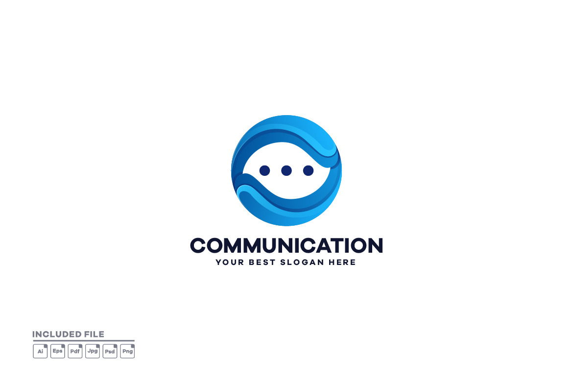 Communication Logo, a Branding & Logo Template by yuanesei