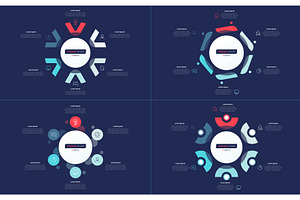 Six Option Circle Infographic Design