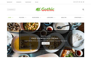 Gothic-Recipe & Food HTML Template