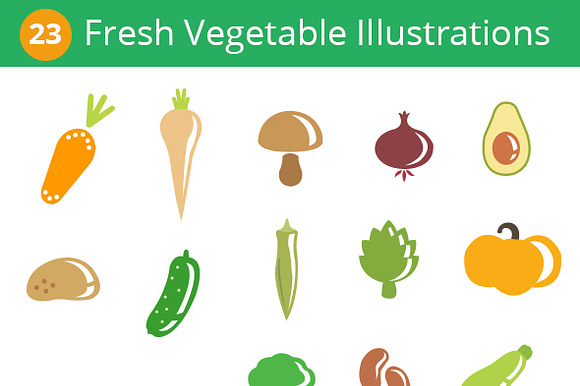 Vegetables Icon Set