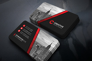 Corporate Business Card, a Business Card Template by Creative_Arts