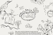 Spring line art Vintage cottagecore, a Decorative Illustration by 60secondsArt (Thumbnail 10 of 12)
