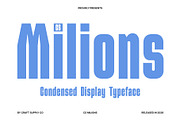CS Milions – Condensed Font, a Sans Serif Font by Craft Supply Co. (Thumbnail 1 of 8)