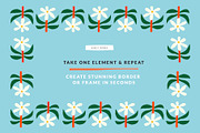 Bloom Blocks Naive Floral Clipart, a Decorative Illustration by Olia (Thumbnail 6 of 25)
