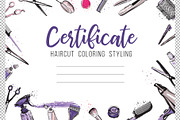 Fashion Beauty Salon Certificates, a Decorative Illustration by Sopelkin (Thumbnail 3 of 3)
