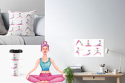 Watercolor Yoga Set, a Healthcare Illustration by Tabiti (Thumbnail 11 of 30)