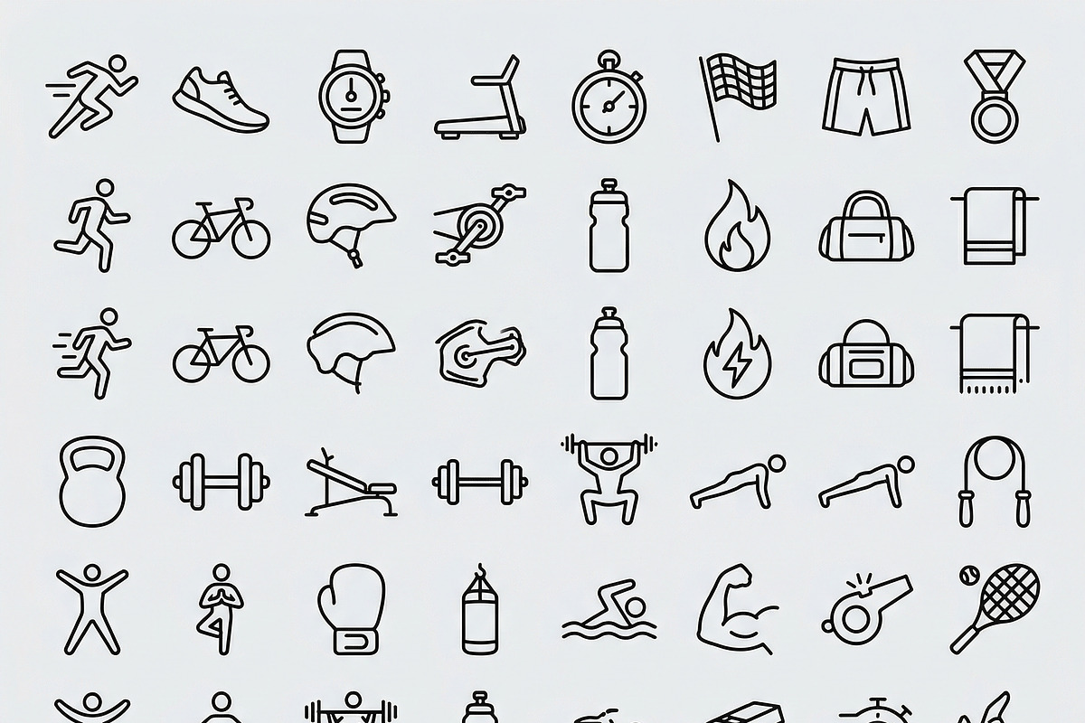 Bundle Vector EPS Sporty Outline, an Outline Icon by adenpinkstore (Photo 1 of 14)